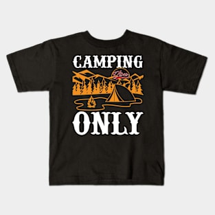 Camping Vibes Only T Shirt For Women Men Kids T-Shirt